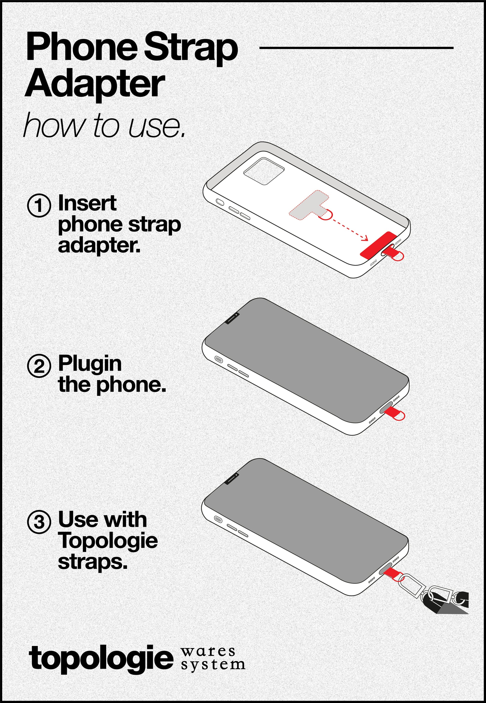 TOPOLOGIE PHONE STRAP ADAPTER
