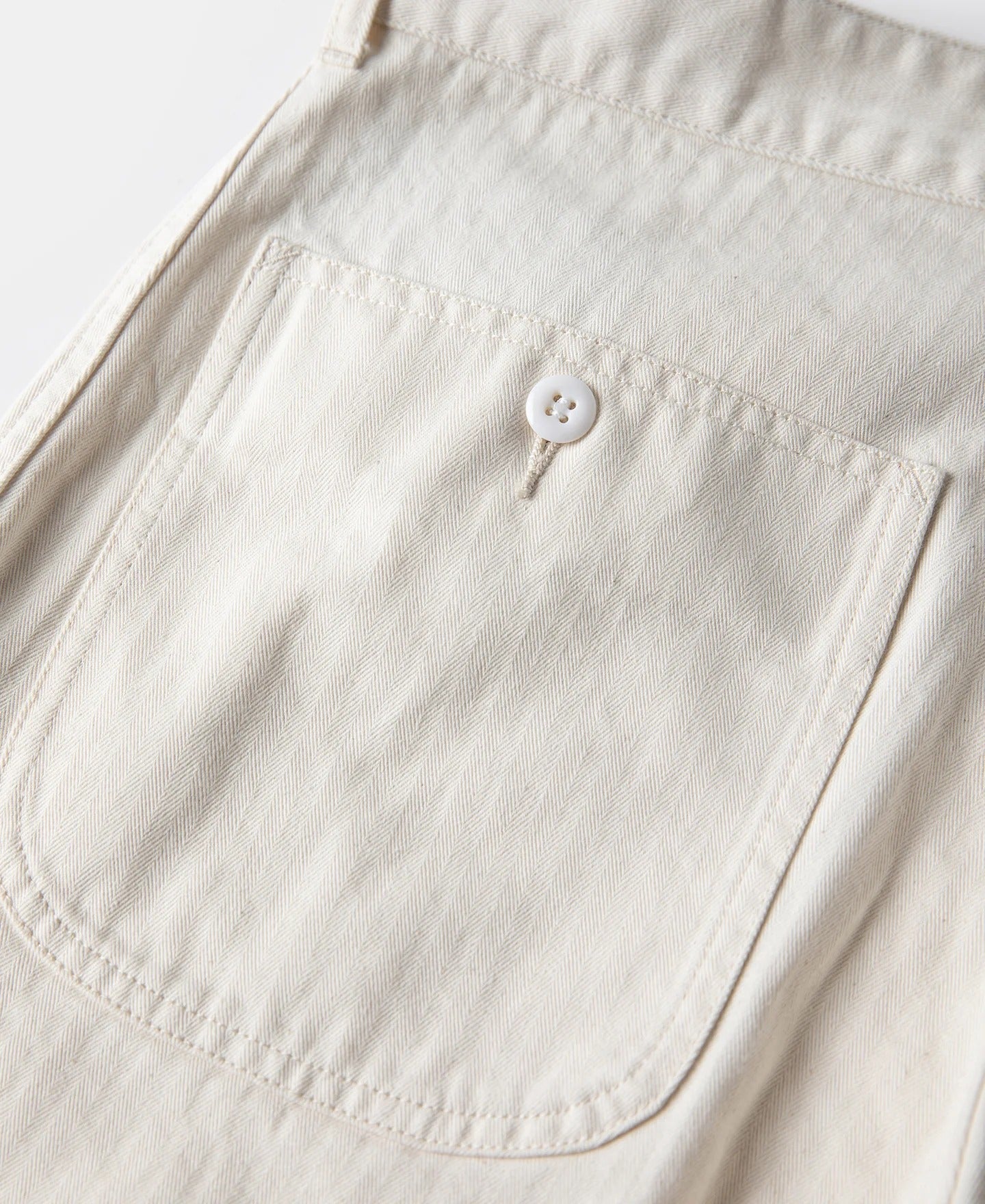 MILITORA LOT 825 1950S USMC HERRINGBONE TROUSERS - NATURAL