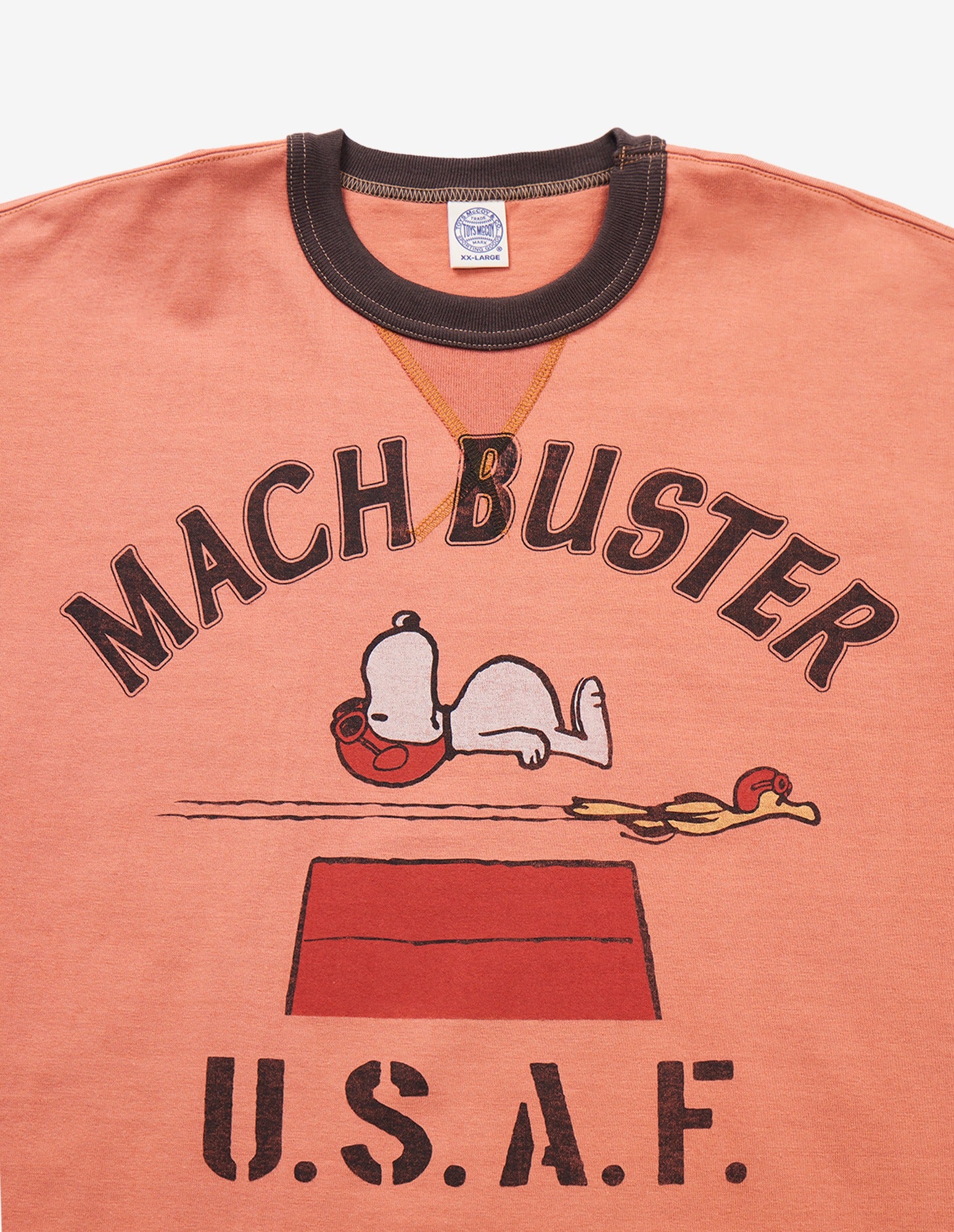 Toys McCoy Peanuts Tee Snoopy Mach Buster U.s.a.f. — Carrot — view 3