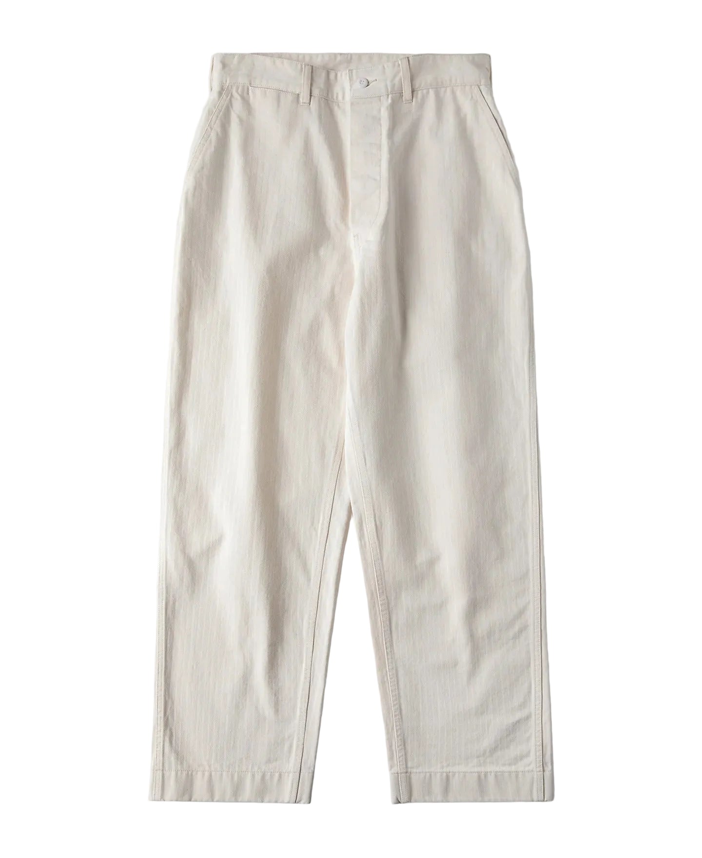 MILITORA LOT 825 1950S USMC HERRINGBONE TROUSERS - NATURAL