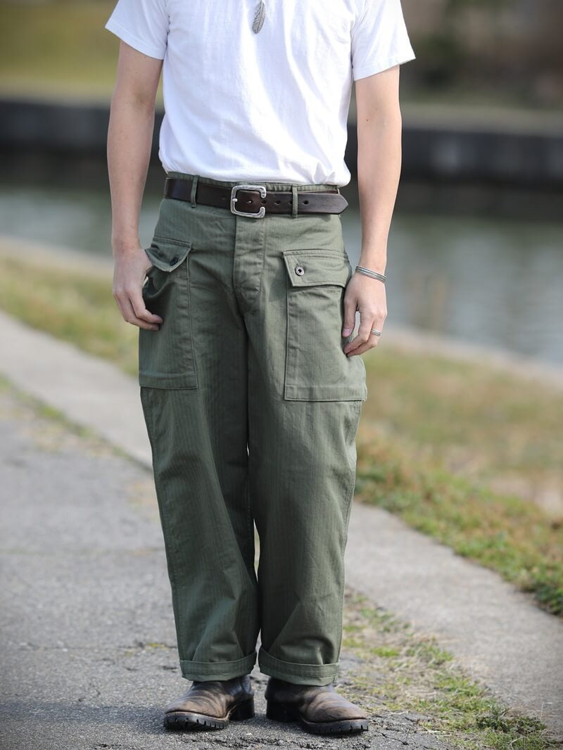 TCB JEANS CRAWLING PANTS - OLIVE