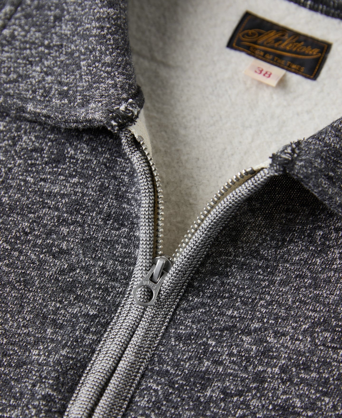 MILITORA LOT 123 VINTAGE QUARTER ZIP SWEATSHIRT - DARK GRAY