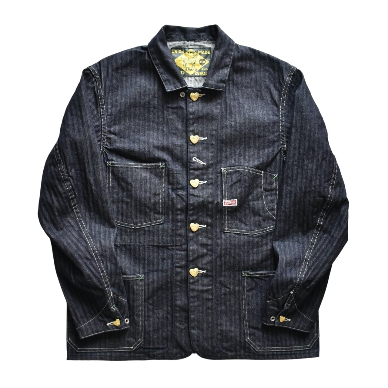 TCB JEANS CATHARTT CHORE COAT - DENIM HERRINGBONE