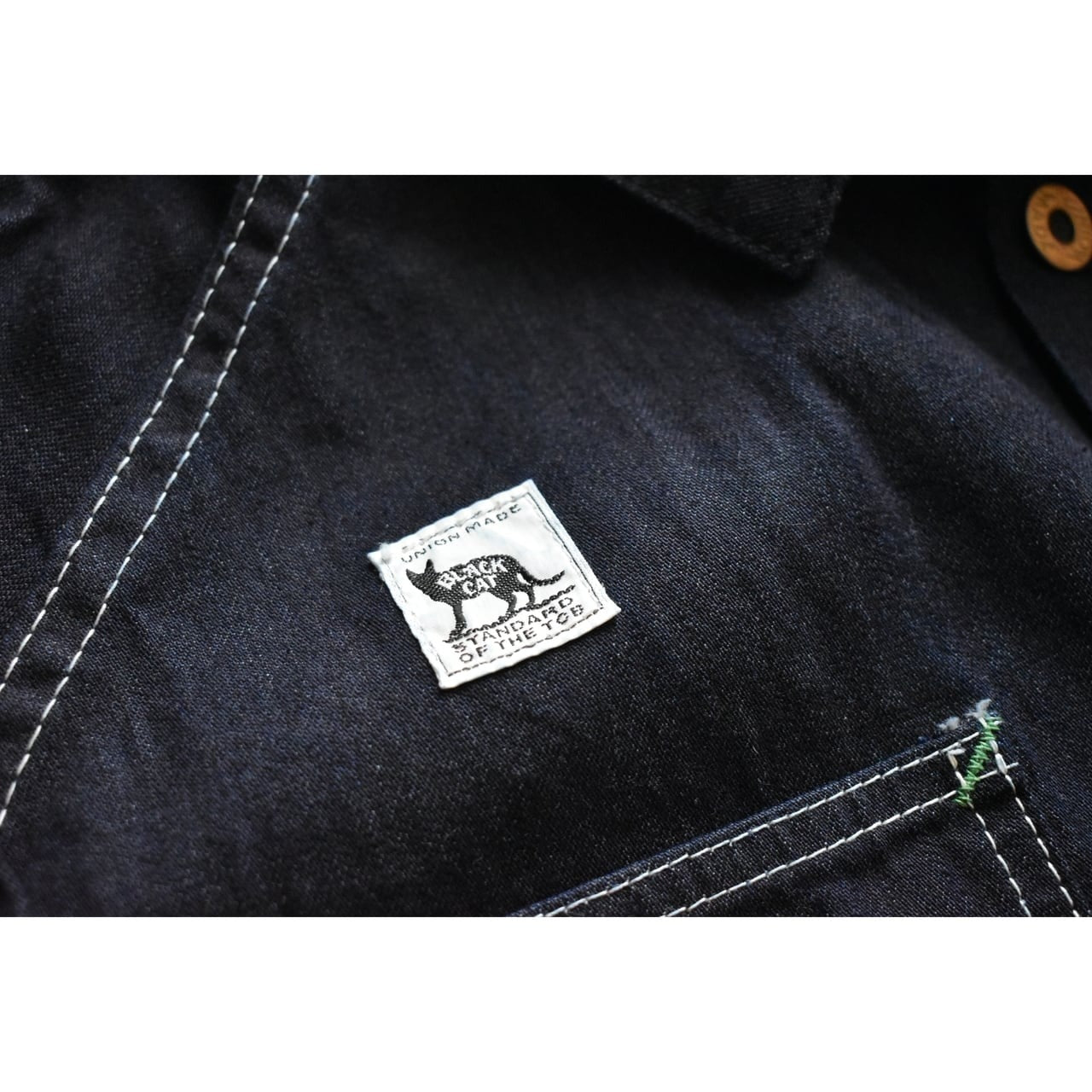 TCB BLACK CAT CREW SUIT - INDIGO