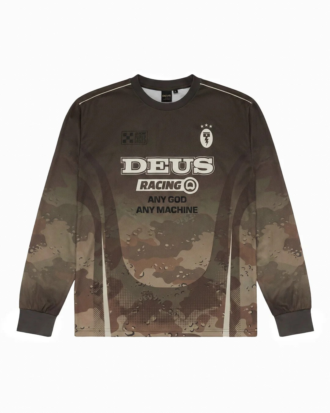 DEUS EX MACHINA CIRCUIT MOTO LS JERSEY - CAMO
