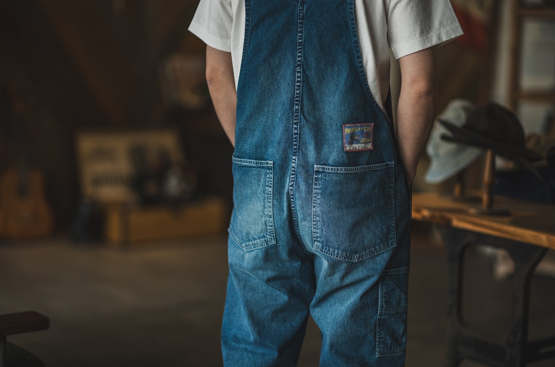 TCB JEANS BOSS OF THE OLD CAT OVERALLS - INDIGO