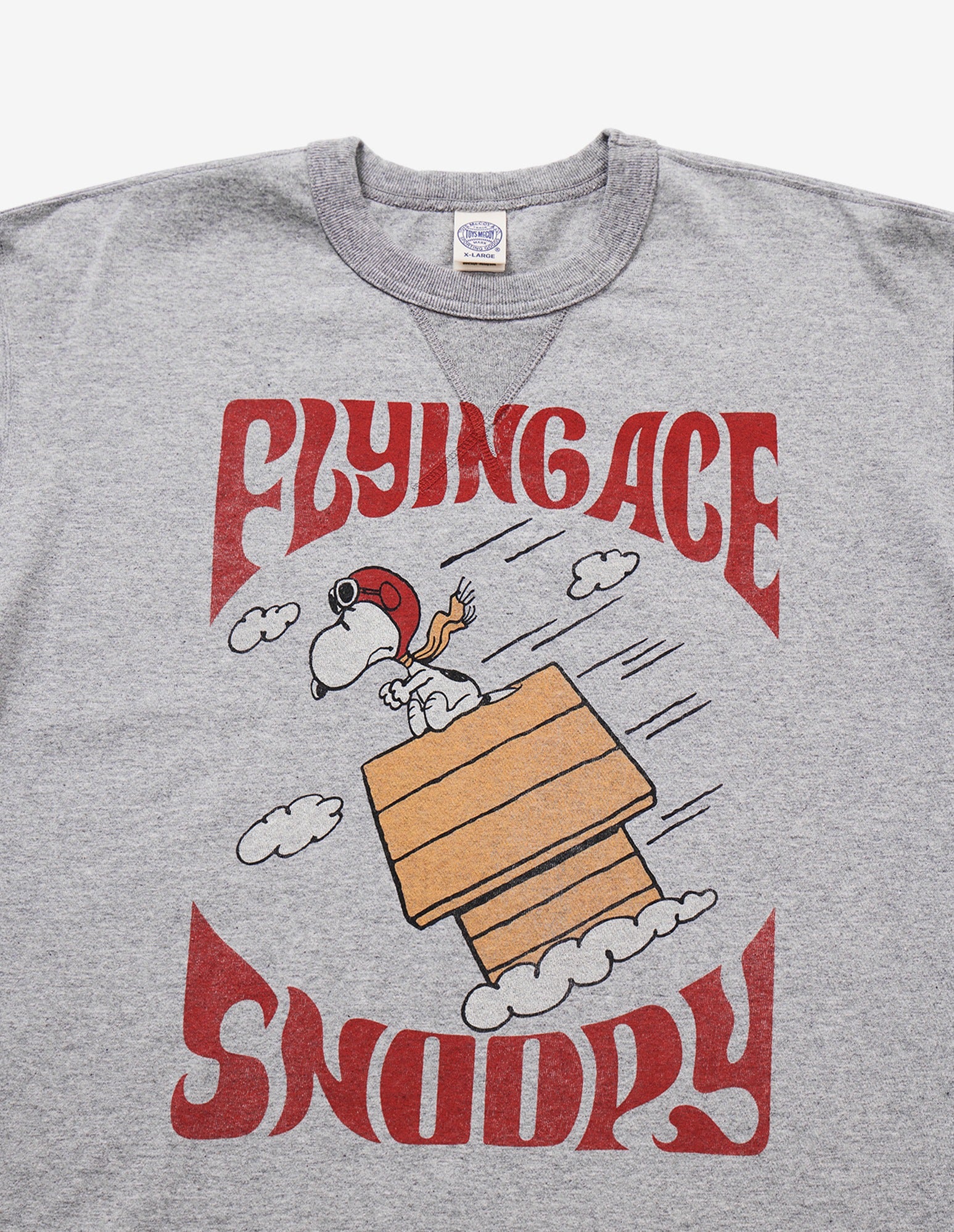 Toys McCoy Peanuts Tee Snoopy Flying Ace Snoopy — Ash — view 3