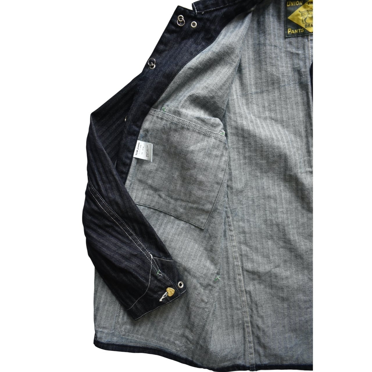 TCB JEANS CATHARTT CHORE COAT - DENIM HERRINGBONE