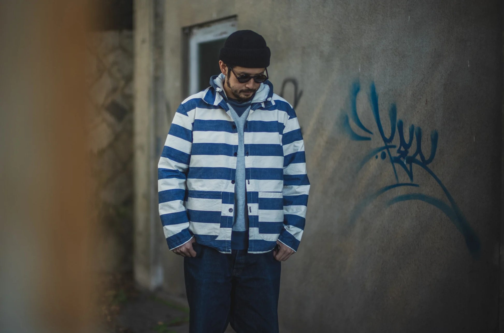 SING SING CABARET JACKET - OFFWHITE/NAVY