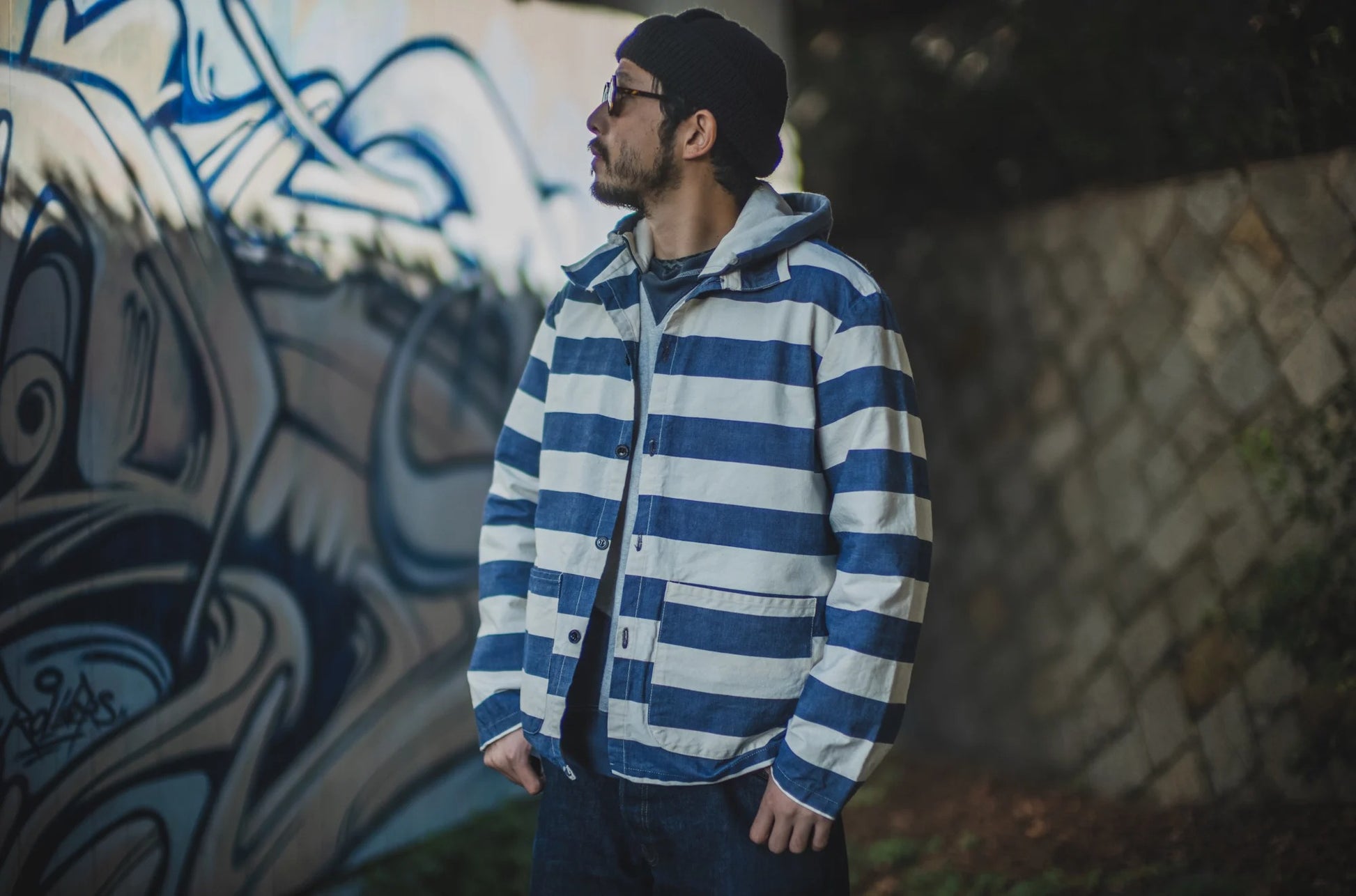 SING SING CABARET JACKET - OFFWHITE/NAVY
