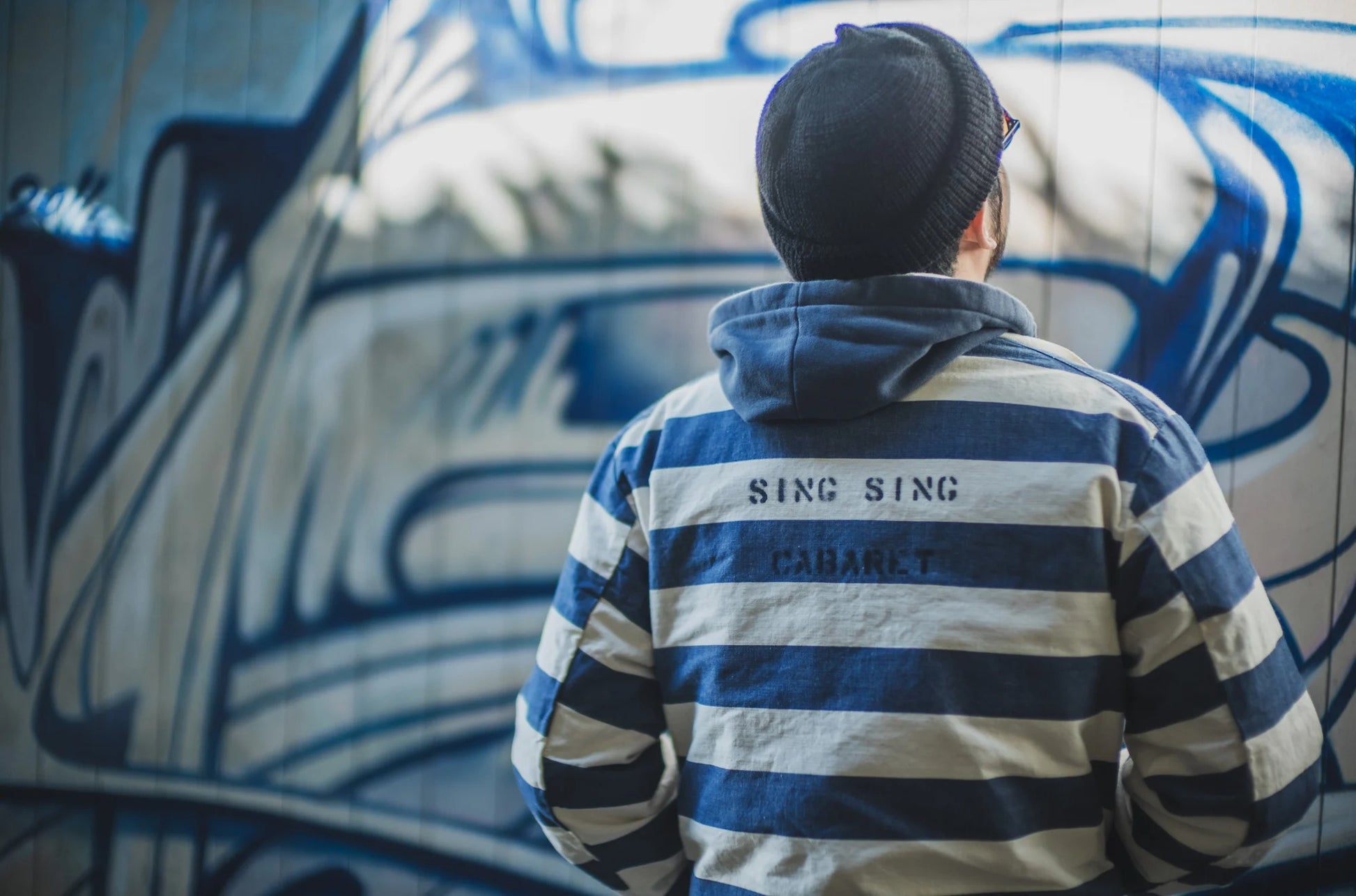 SING SING CABARET JACKET - OFFWHITE/NAVY