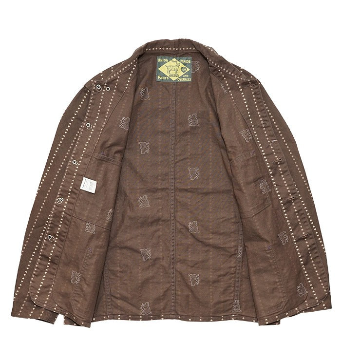 TCB JEANS CATHARTT CHORE COAT - BROWN PAW STRIPE