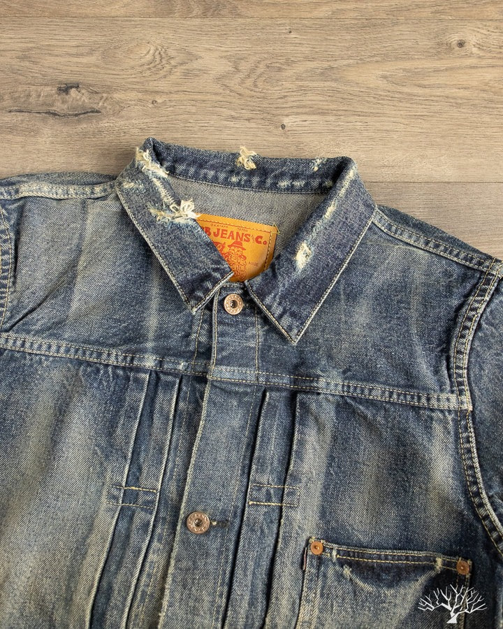 TCB JEANS FADED S40S JACKET - INDIGO