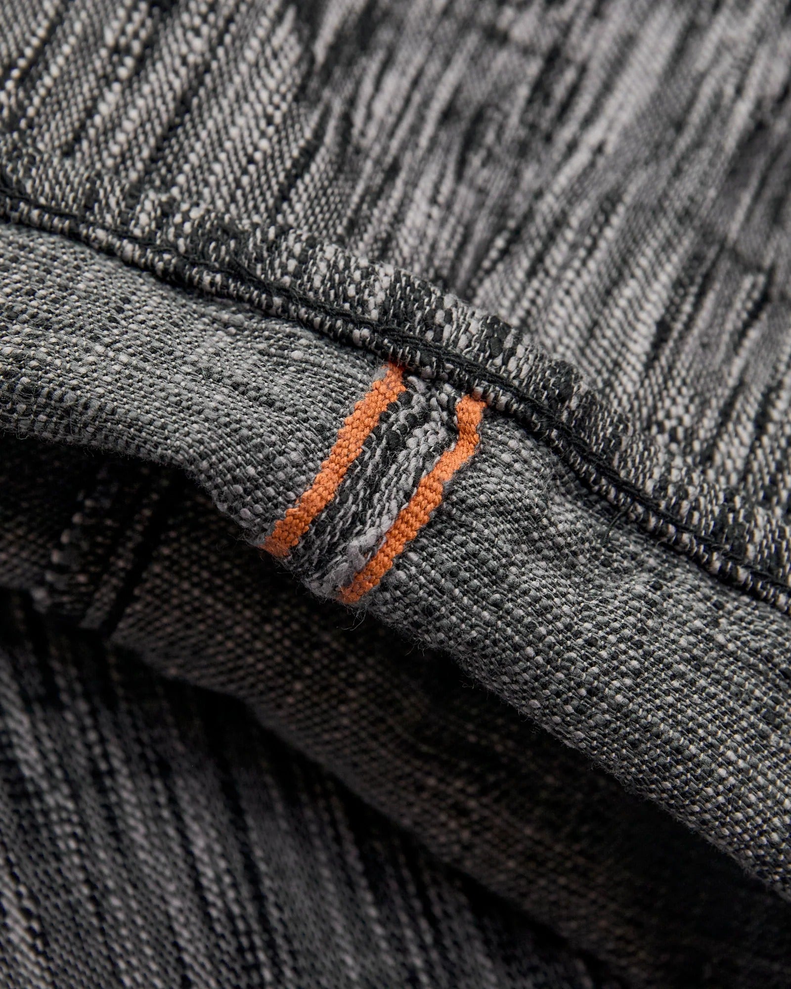 GRAPH ZERO - 15OZ SKEIN DYEING SLIM JEANS - BLACK GRAY