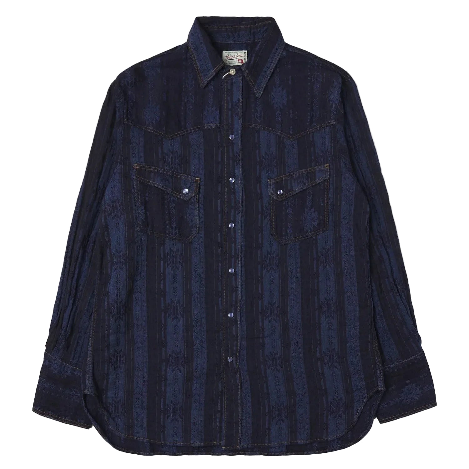 GRAPHZERO WESTERN L/S SHIRT - NAVAJO
