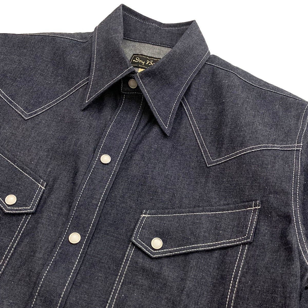 DRY BONES 6.5OZ DENIM WEATERN SHIRT - INDIGO