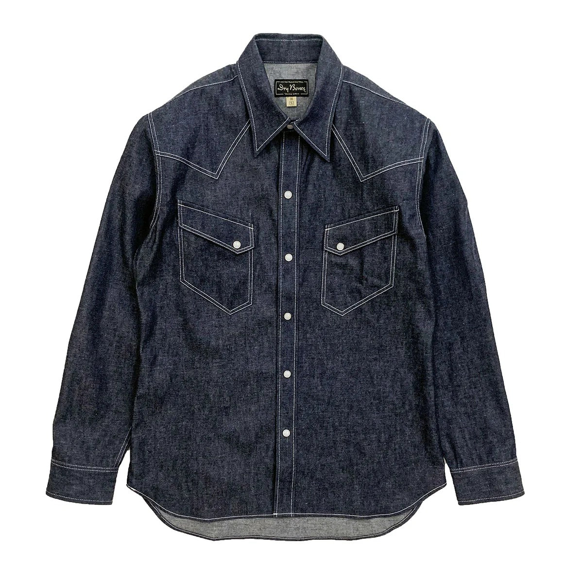 DRY BONES 6.5OZ DENIM WEATERN SHIRT - INDIGO