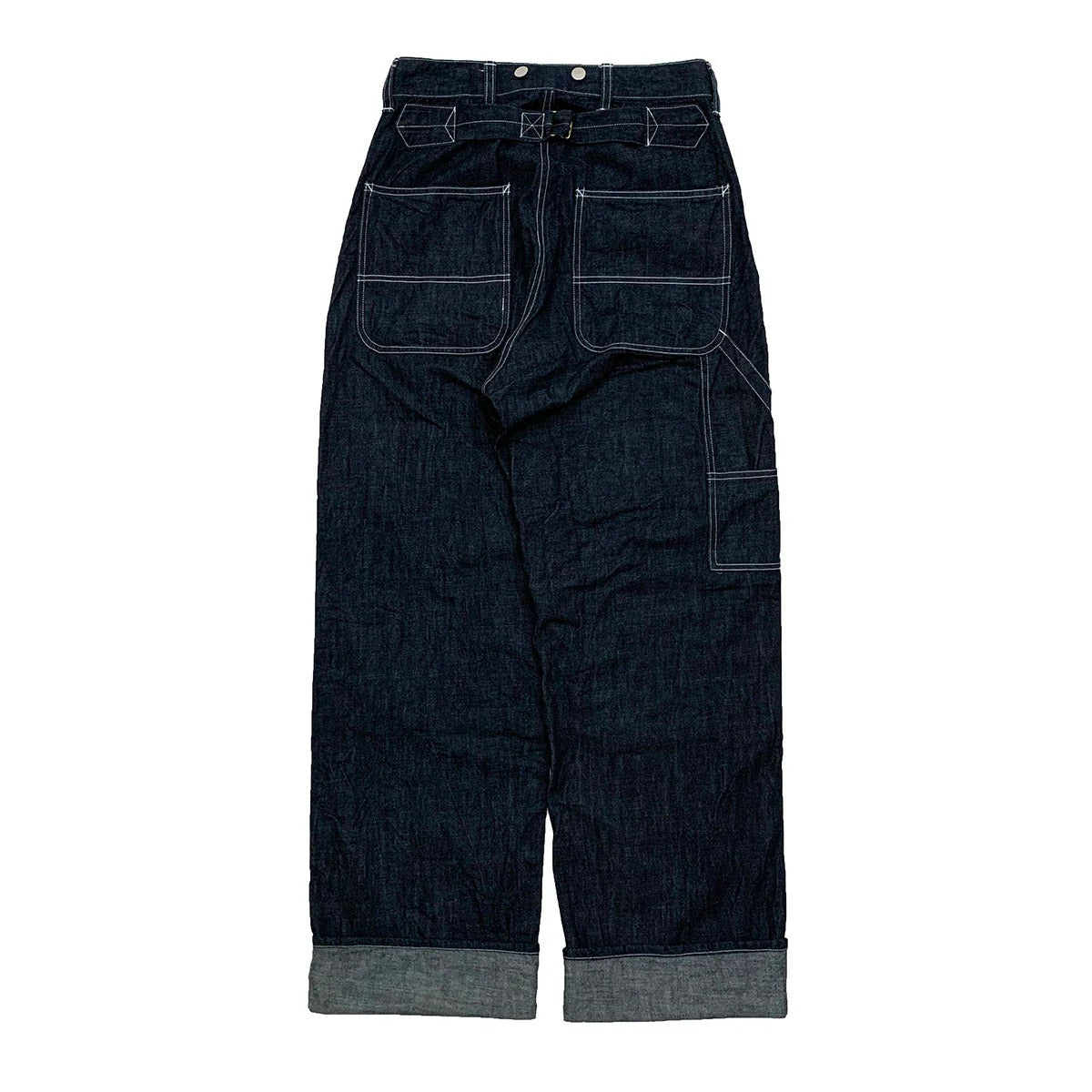 DRY BONES DOUBLE KNEE PAINTER PANTS - INDIGO