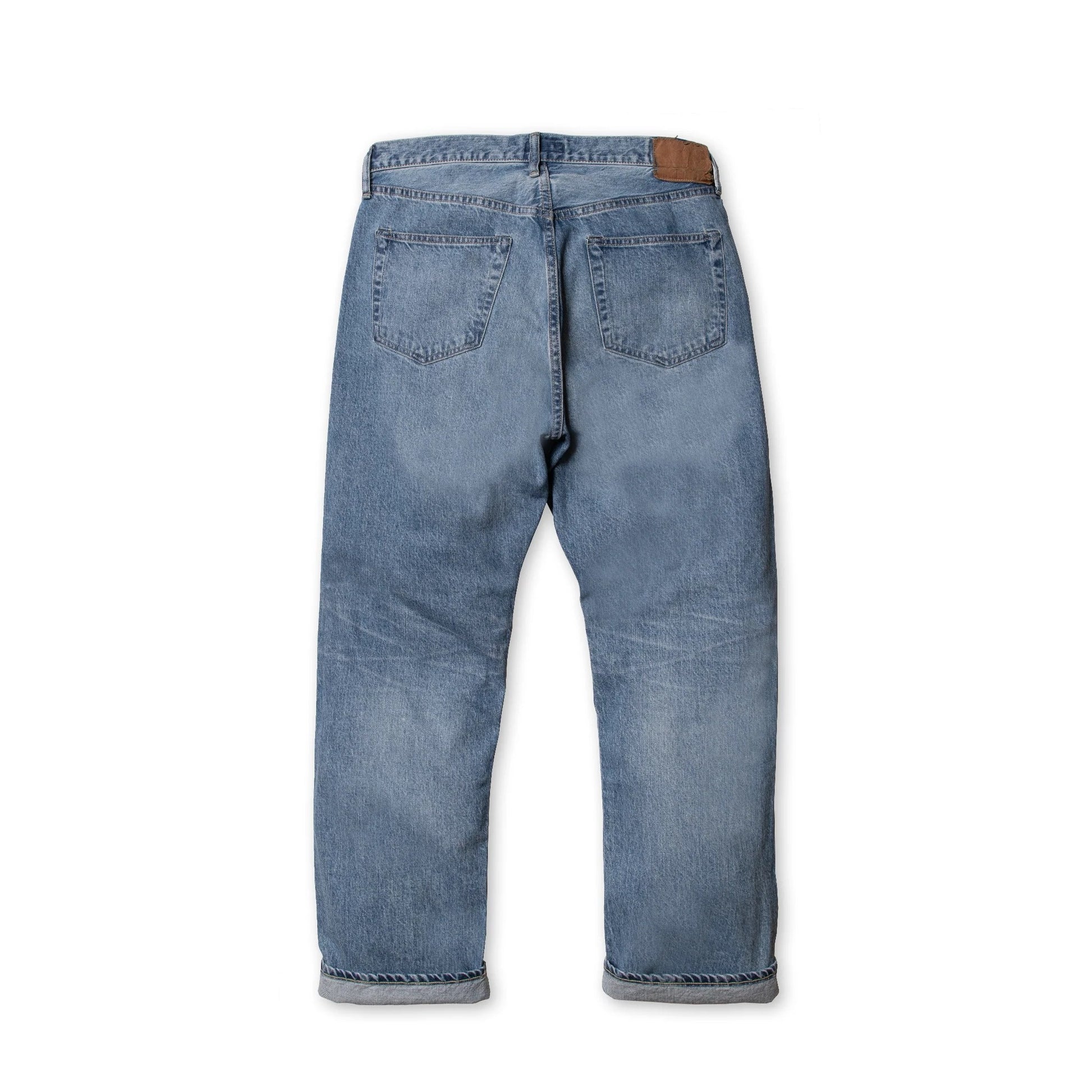 SPELLBOUND 40-701C-U 5POCKET SELVAGE REGULAR STRAIGHT JEANS - LIGHT USED INDIGO