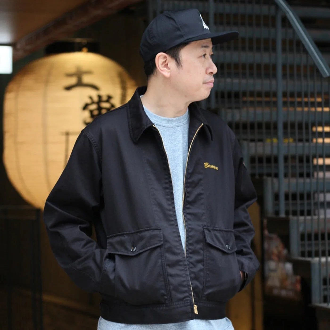 PHERROWS FIREFIGTHER WORK JACKET - BLACK