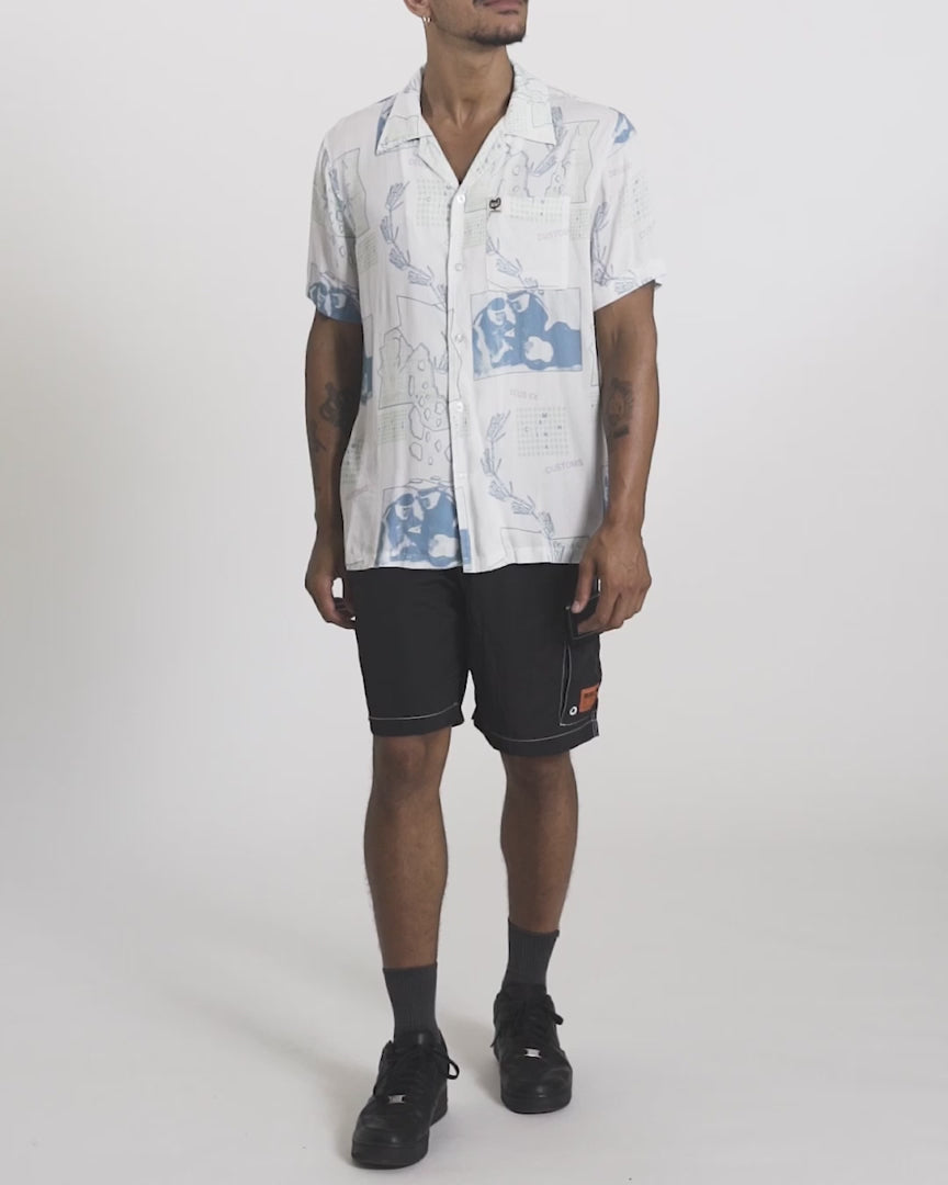 DEUS EX MACHINA PRIMITIVE SHIRT - VINTAGE WHITE