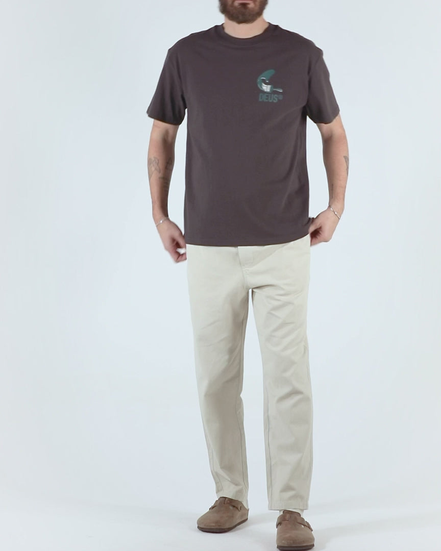DEUS EX MACHINA CANGGU ADDRESS TEE - ANTHRACITE