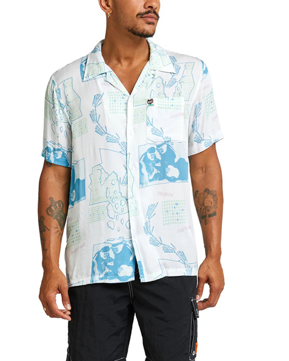 DEUS EX MACHINA PRIMITIVE SHIRT - VINTAGE WHITE