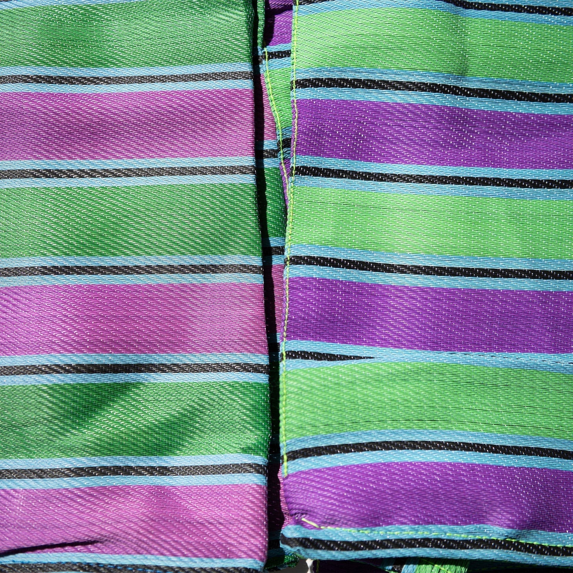 PUEBCO RECYCLED PLASTIC STRIPE BAG / Square