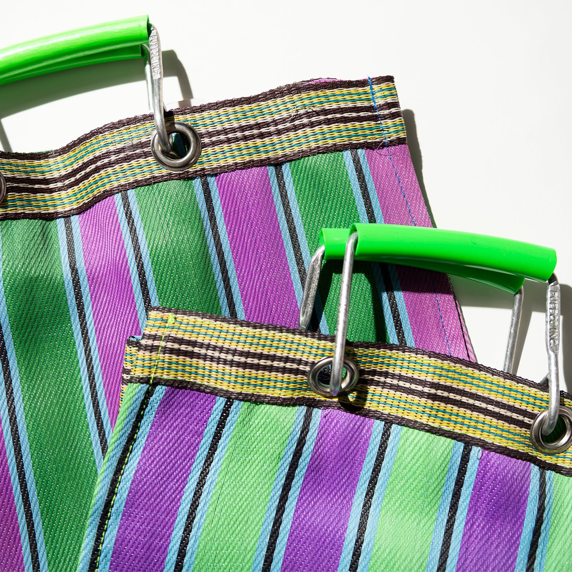 PUEBCO RECYCLED PLASTIC STRIPE BAG / Rectangle D15