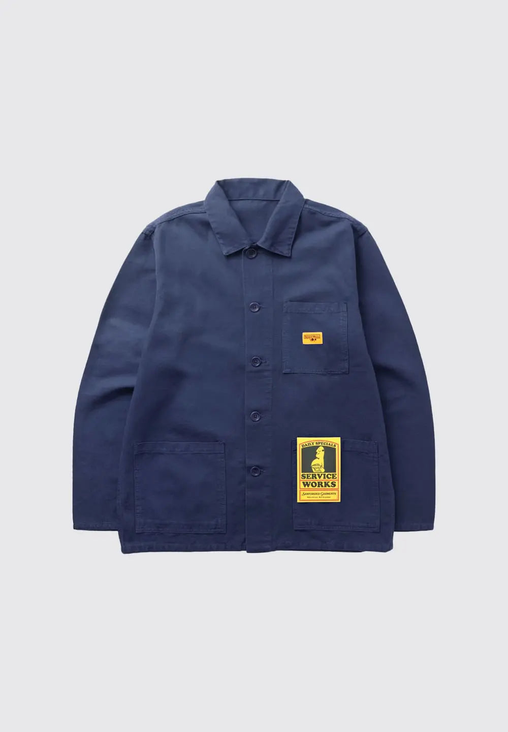 SERVICE WORKS CANVAS COVERALL JACKET - NAVY