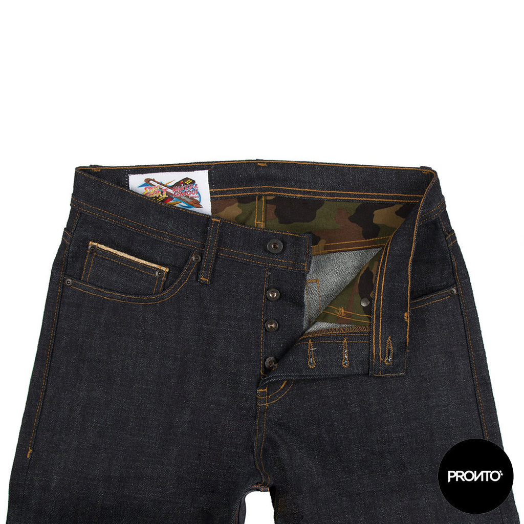 NAKED AND FAMOUS SUPERSKINNYGUY - GUILE SONIC BOOM SELVEDGE