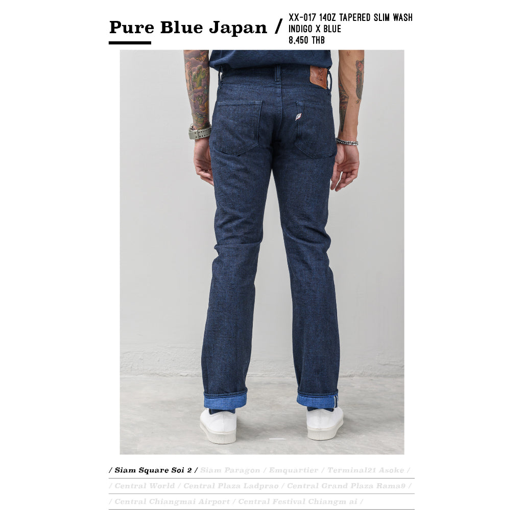 PURE BLUE JAPAN XX-017 - INDIGO X BLUE
