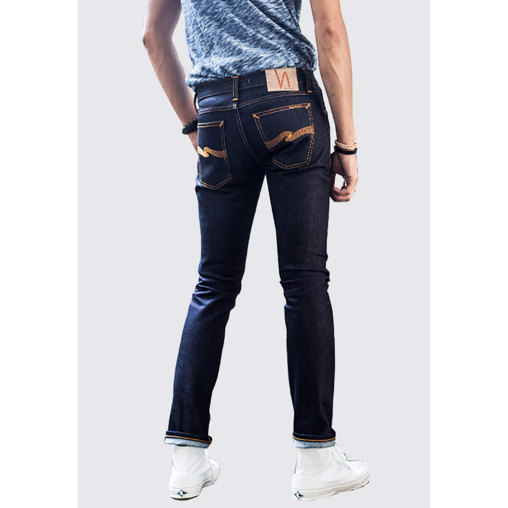 กางเกงยีนส์ NUDIE JEANS TIGHT LONG JOHN – DRY JAPAN SELVAGE