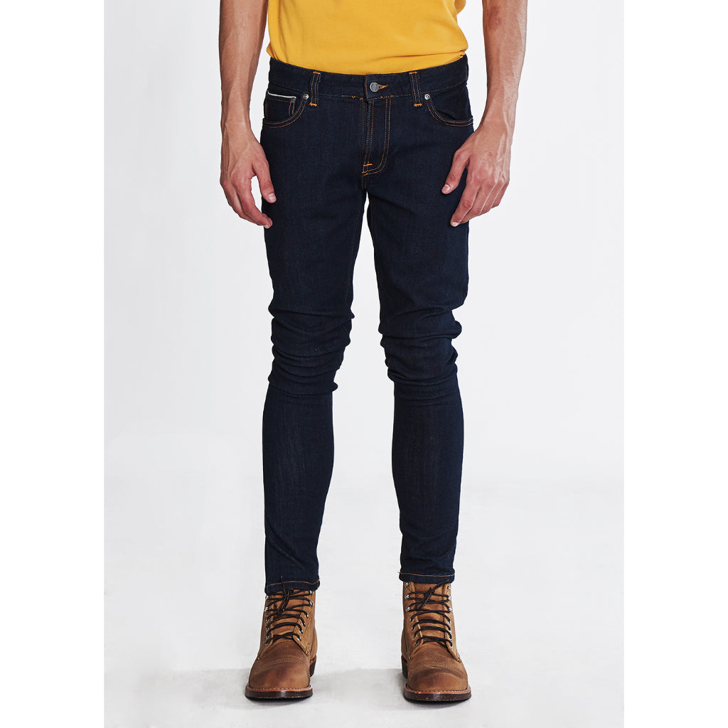 NUDIE JEANS SKINNY LIN - RINSE SELVAGE STRETCH