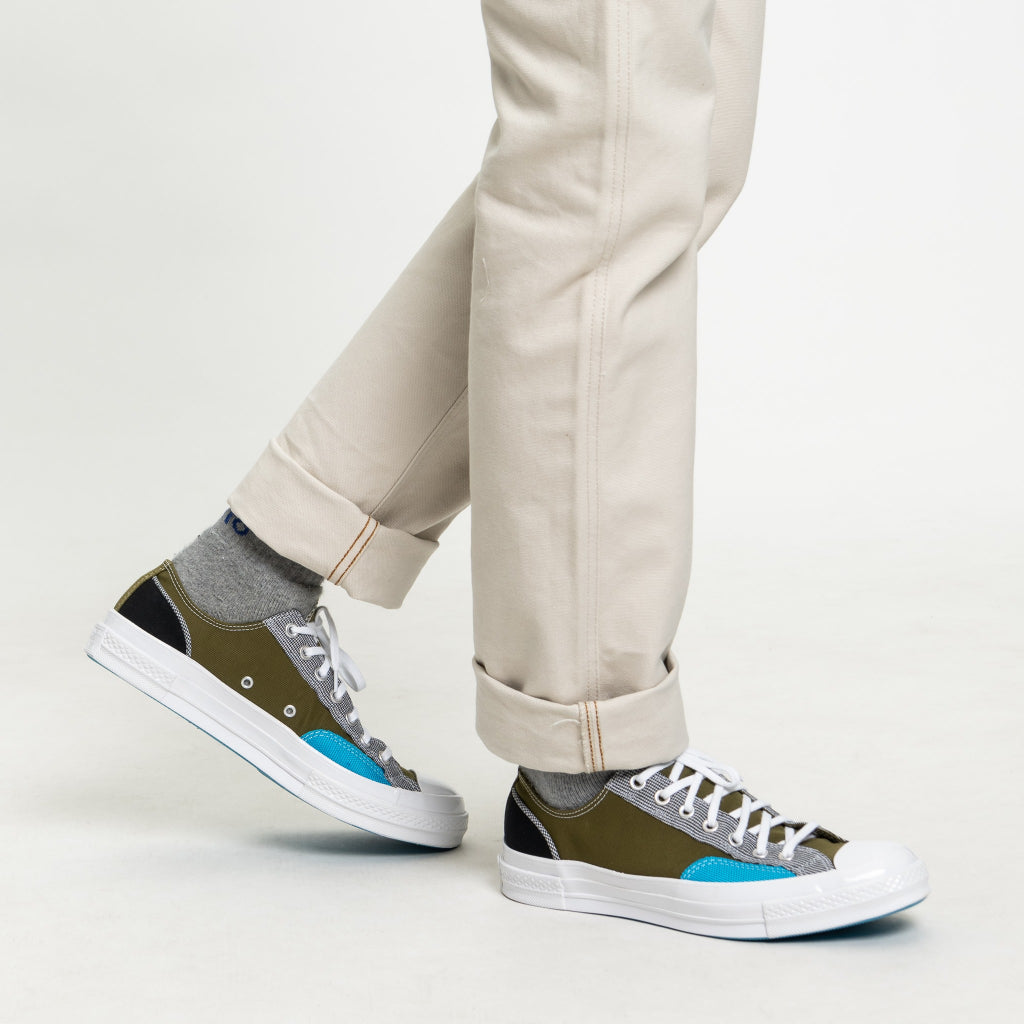 CONVERSE CHUCK 70 PATCHWORK OX - DARK MOSS