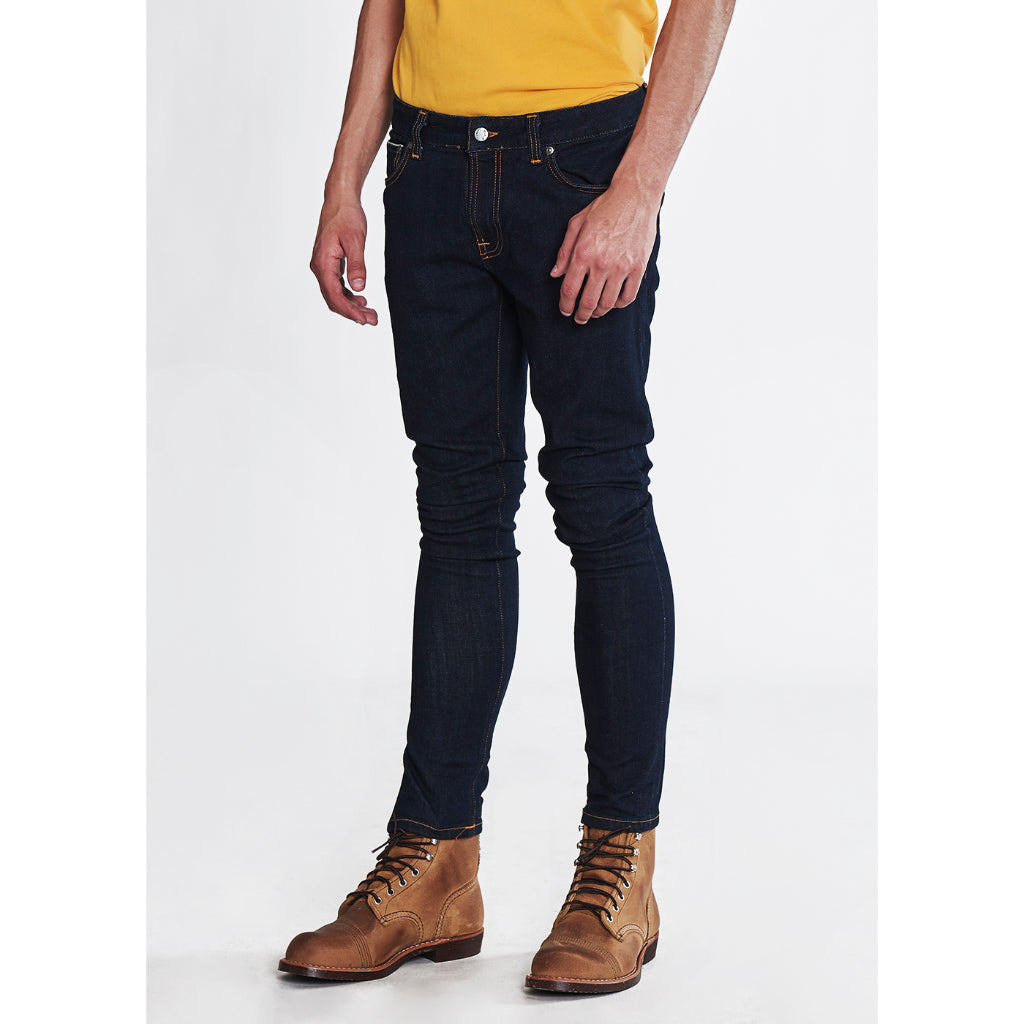 NUDIE JEANS SKINNY LIN - RINSE SELVAGE STRETCH