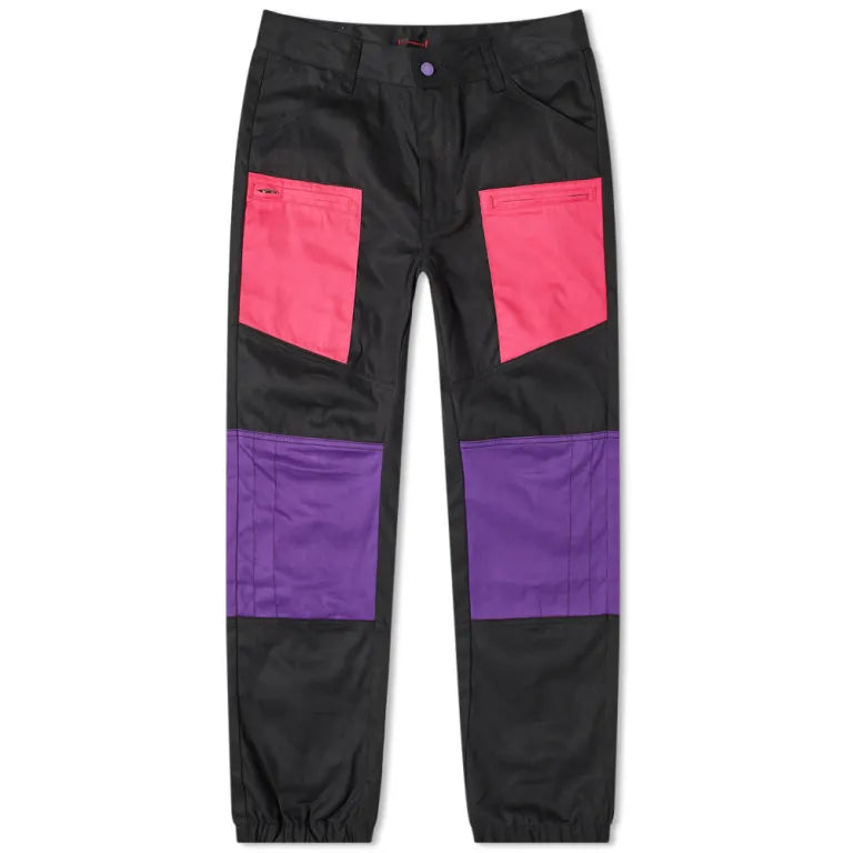 CLOT CONTRAST PATCHED PANEL PANT - BLACK