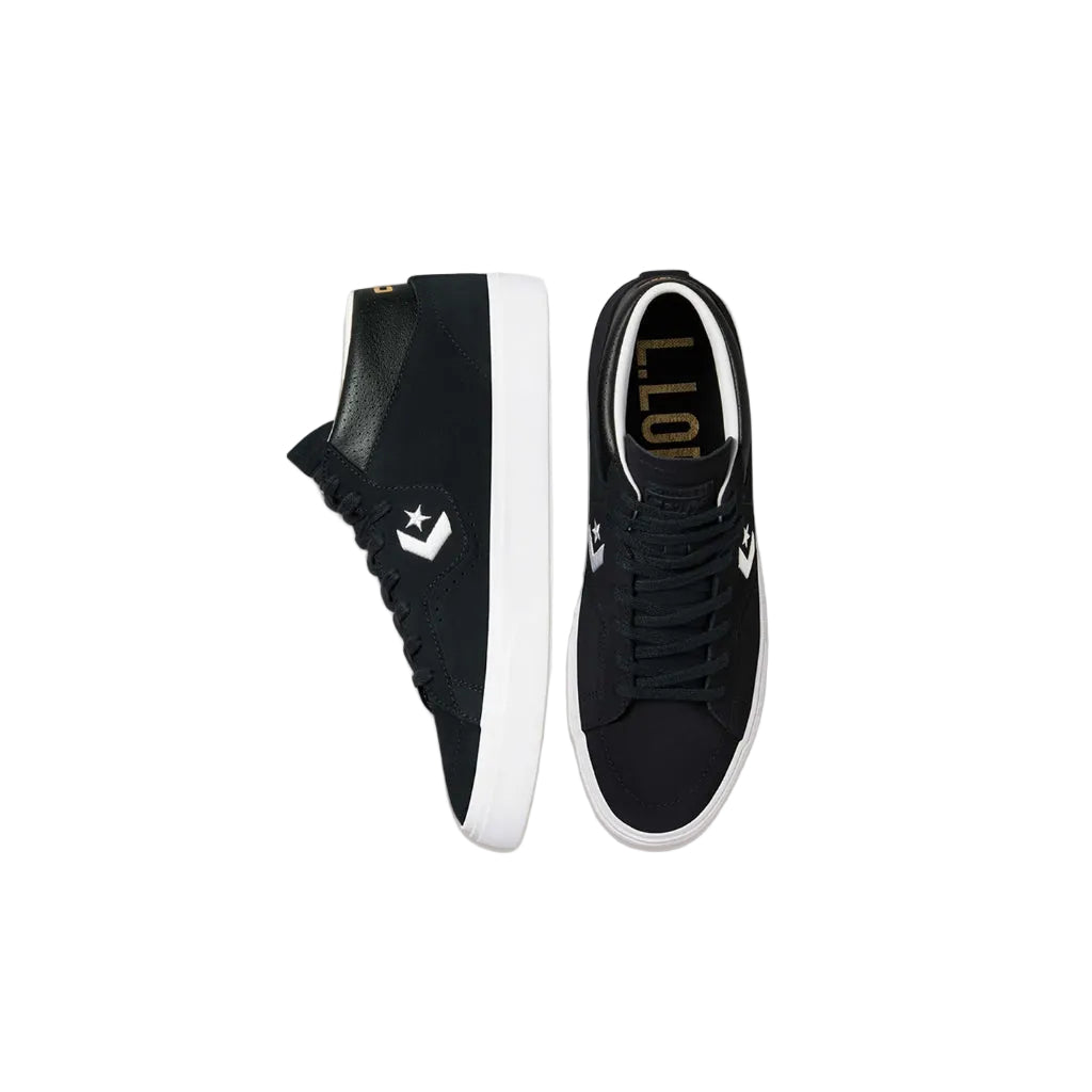 CONVERSE LOUIE LOPEZ PRO SUEDE MID - BLACK/BLACK/WHITE