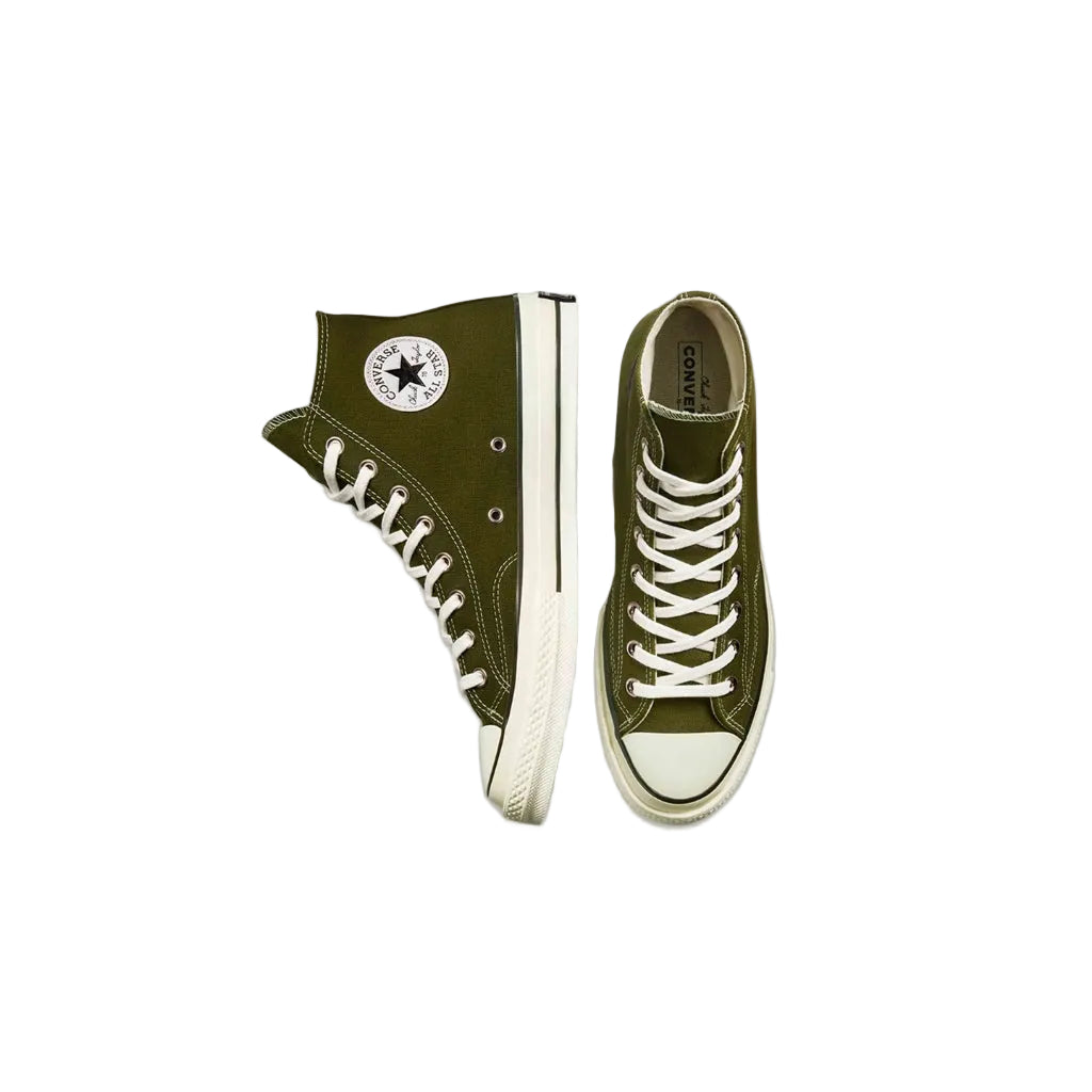 CONVERSE CHUCK 70 RECYCLED CANVAS HI – DARK MOSS/EGRET/BLACK