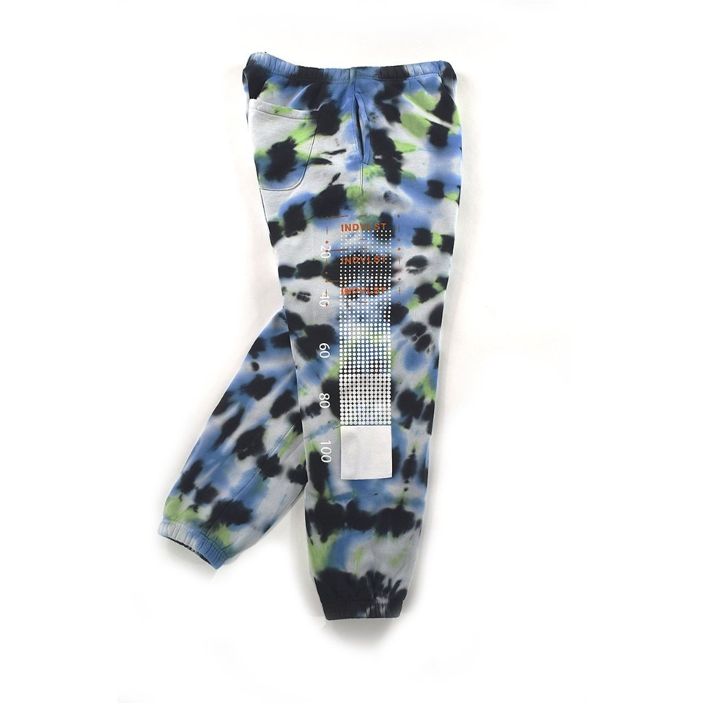 INDVLST TEST BAR LOGO SWEATPANTS - TIE DYE