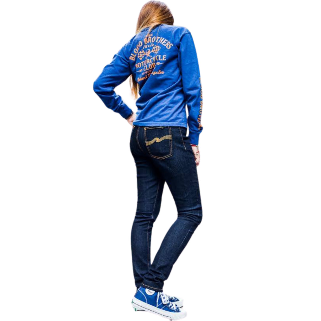 NUDIE JEANS PIPE LED - DRY DEEP ORANGE