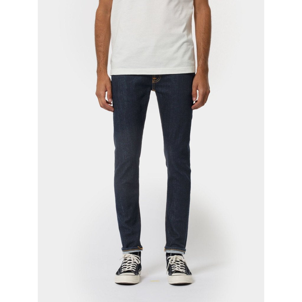 Nudie Jeans Skinnylin — Rinse Selvage Str. — front view