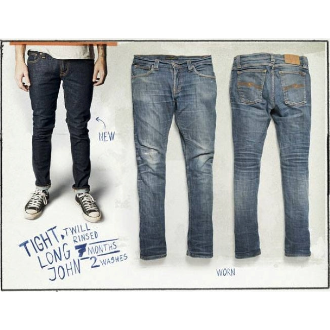 NUDIE JEANS TLJ - ORG TWILL RINSED