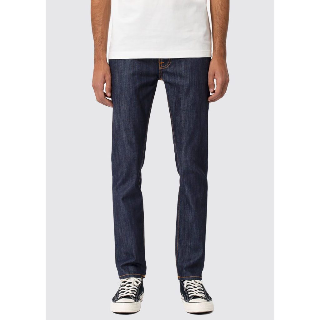 Nudie Jeans Tf — Org Dry Ecru Embo — front view