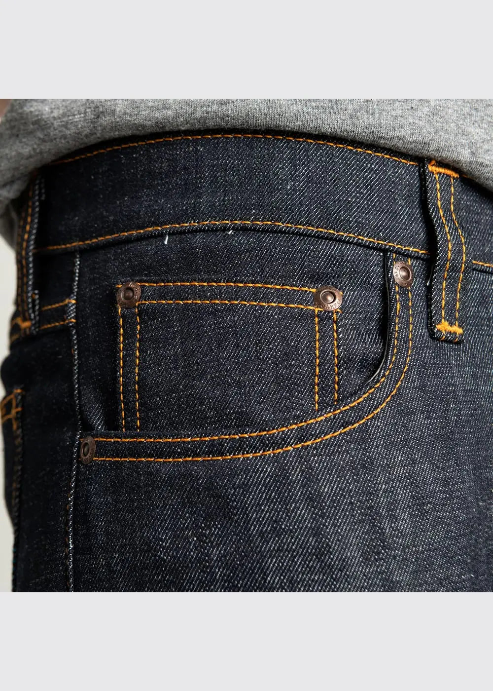 NUDIE JEANS TIGHT LONG JOHN - ORG DRY TWILL BLUE