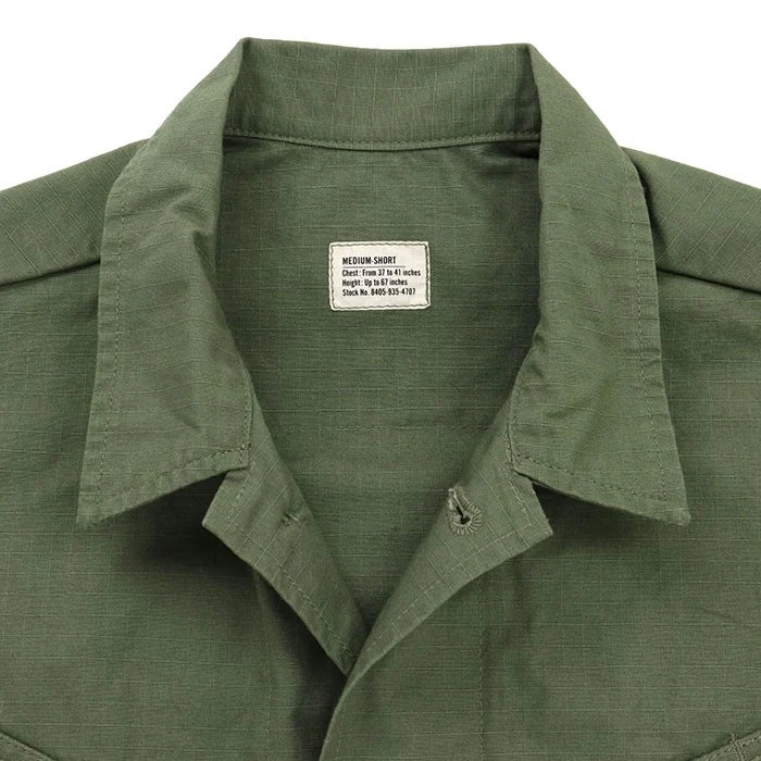 TOYS MCCOY JUNGLE FATIGUE JACKET RIP STOP - OLIVE