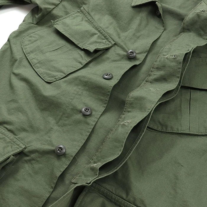 TOYS MCCOY JUNGLE FATIGUE JACKET RIP STOP - OLIVE