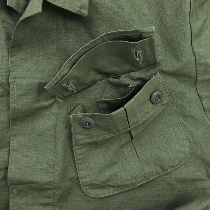 TOYS MCCOY JUNGLE FATIGUE JACKET RIP STOP - OLIVE