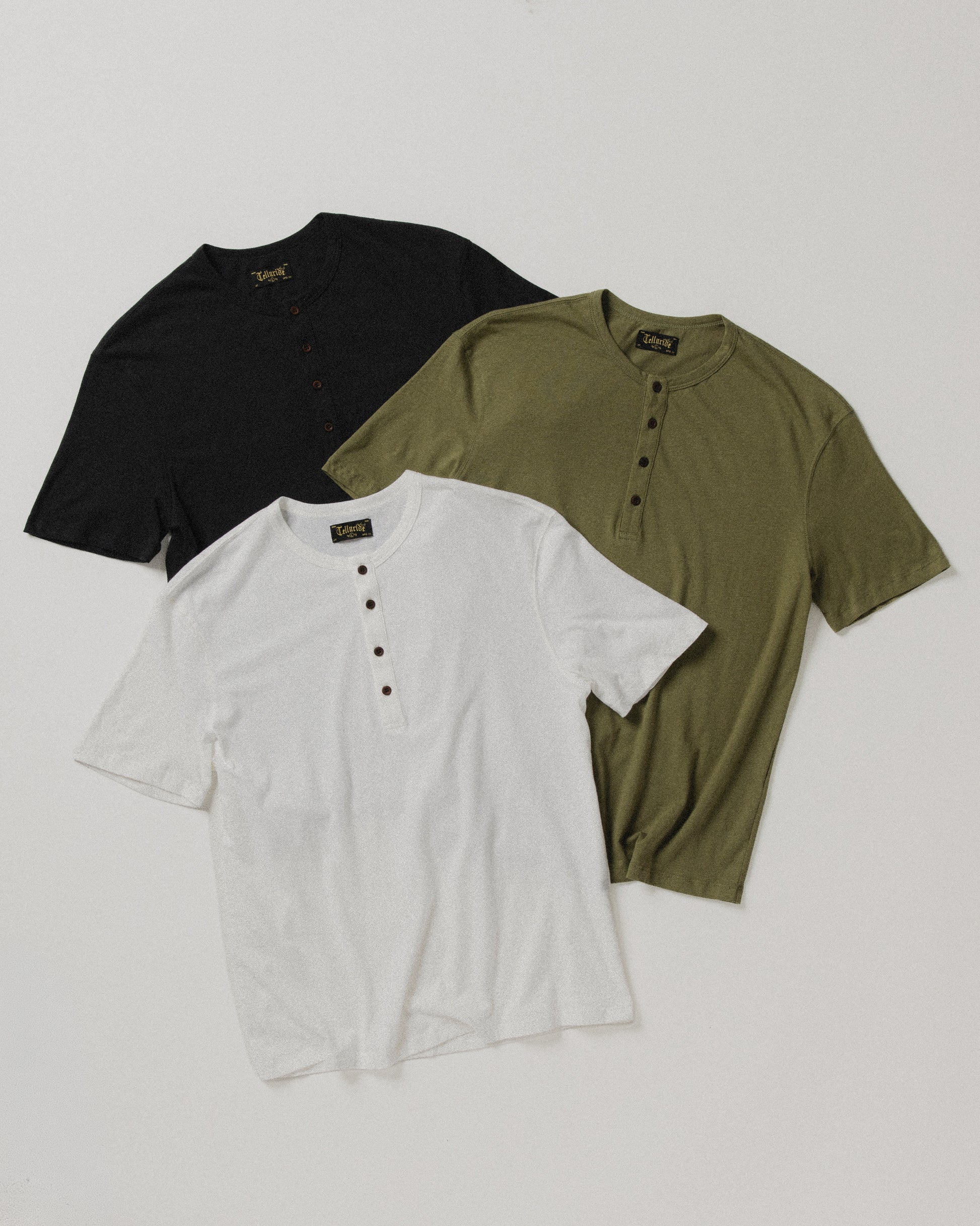 TELLURIDE RANCHERO HENLEY T-SHIRT - CROW