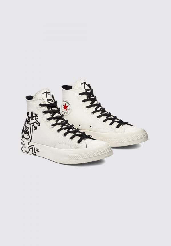 CONVERSE CHUCK 70 x KEITH HARING HI - EGRET/BLACK | Pronto